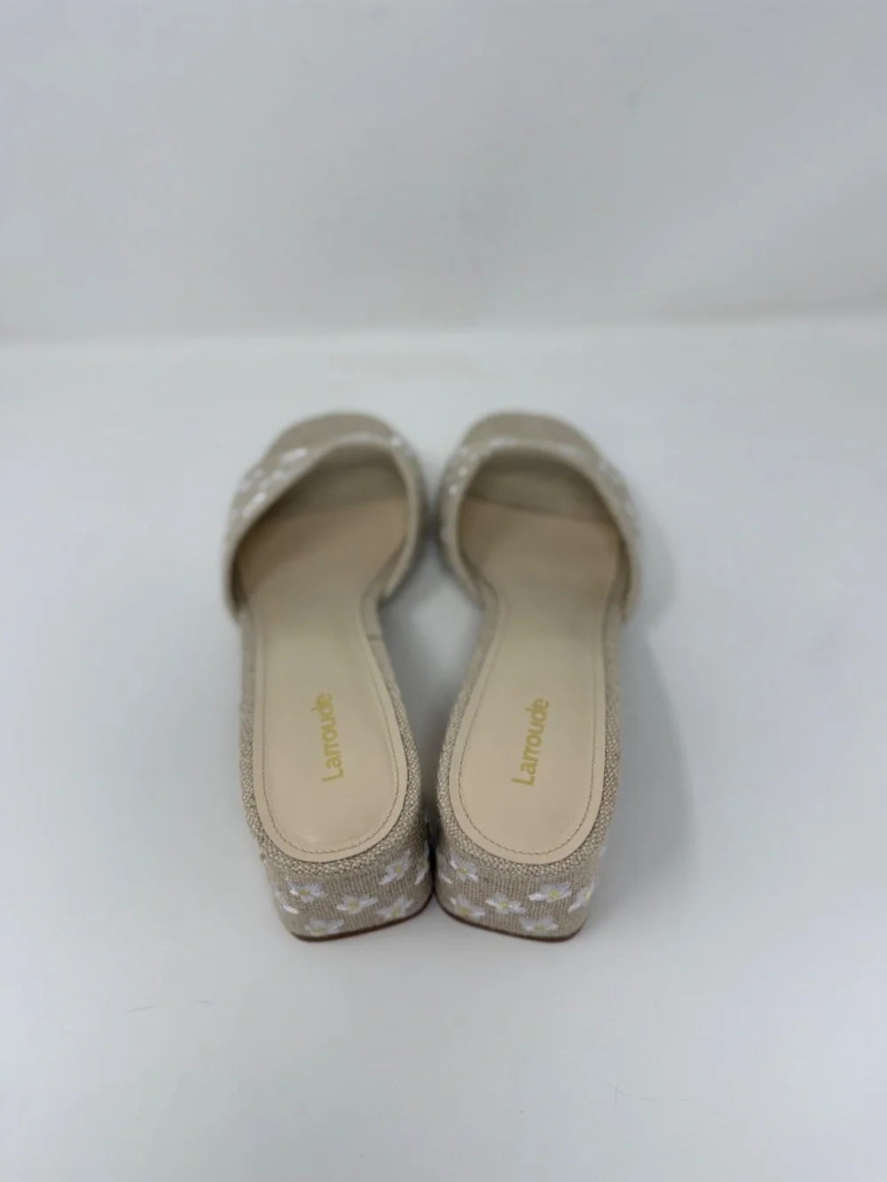 Larroude Brigitte Block Heel Slip On Sandals Sz 11 - Picture 4 of 11